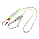 Maxbell 15KN Safety Lanyard Climbing Fall Protection Harness Belt Carabiner Rope B