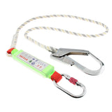 Maxbell 15KN Safety Lanyard Climbing Fall Protection Harness Belt Carabiner Rope B