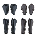 Maxbell 1 Pair Horse Leg Boots Equestrian Front Hind Tendon Protection Black Front