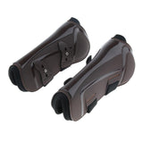 Maxbell 1 Pair Horse Leg Boots Equestrian Front Hind Tendon Protection Brown Front