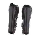 Maxbell 1 Pair Horse Leg Boots Equestrian Front Hind Tendon Protection Brown Front