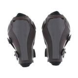 Maxbell 1 Pair Horse Leg Boots Equestrian Front Hind Tendon Protection Brown Rear
