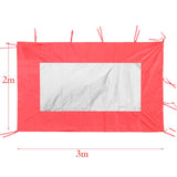 Maxbell Waterproof Instant Canopy Tent Sidewall Sun Shade Shelter Red B 190x290cm