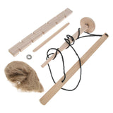 Maxbell Outdoor Primitive Fire Starter Tool Wood Bow Drill Survival Friction Kit Promoted