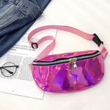 Maxbell Waterproof Reflective Bum Waist Bag Running Jogging Hiking Fanny Pack Wallet Pink