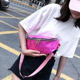 Maxbell Waterproof Reflective Bum Waist Bag Running Jogging Hiking Fanny Pack Wallet Pink