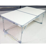 Maxbell Folding Camping Table Portable Picnic Outdoor Garden BBQ Dining Desk White