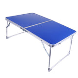 Maxbell Folding Camping Table Portable Picnic Outdoor Garden BBQ Dining Desk Blue