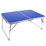 Maxbell Folding Camping Table Portable Picnic Outdoor Garden BBQ Dining Desk Blue