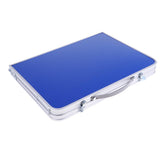 Maxbell Folding Camping Table Portable Picnic Outdoor Garden BBQ Dining Desk Blue
