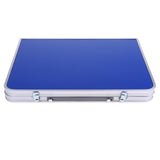 Maxbell Folding Camping Table Portable Picnic Outdoor Garden BBQ Dining Desk Blue