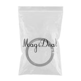Max Titanium Ring Buckle Round Snap Hook Keychain Carabiner Clip 22mm Silver