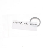 Max Titanium Ring Buckle Round Snap Hook Keychain Carabiner Clip 22mm Silver