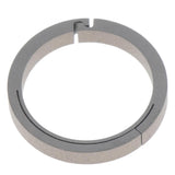 Max Titanium Ring Buckle Round Snap Hook Keychain Carabiner Clip 22mm Silver