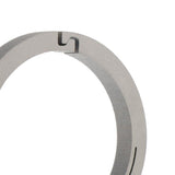 Max Titanium Ring Buckle Round Snap Hook Keychain Carabiner Clip 26mm Silver