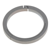 Max Titanium Ring Buckle Round Snap Hook Keychain Carabiner Clip 32mm Silver