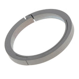 Max Titanium Ring Buckle Round Snap Hook Keychain Carabiner Clip 32mm Silver