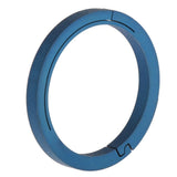 Maxbell Titanium Ring Buckle Round Snap Hook Keychain Carabiner Clip 32mm Blue