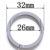 Maxbell Titanium Ring Buckle Round Snap Hook Keychain Carabiner Clip 32mm Colorful