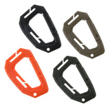 Maxbell Heavy Duty Plastic Carabiner Clip Snap Hook Spring Loaded Carabina  Black