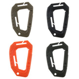 Maxbell Heavy Duty Plastic Carabiner Clip Snap Hook Spring Loaded Carabina  Black