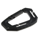 Maxbell Heavy Duty Plastic Carabiner Clip Snap Hook Spring Loaded Carabina  Black