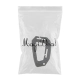 Maxbell Heavy Duty Plastic Carabiner Clip Snap Hook Spring Loaded Carabina  Black