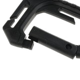 Maxbell Heavy Duty Plastic Carabiner Clip Snap Hook Spring Loaded Carabina  Black