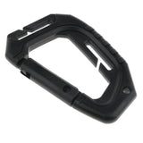 Maxbell Heavy Duty Plastic Carabiner Clip Snap Hook Spring Loaded Carabina  Black