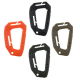 Maxbell Heavy Duty Plastic Carabiner Clip Snap Hook Spring Loaded Carabina  Black