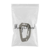 Maxbell Heavy Duty Plastic Carabiner Clip Snap Hook Spring Loaded Carabina  Gray
