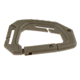 Maxbell Heavy Duty Plastic Carabiner Clip Snap Hook Spring Loaded Carabina  Gray