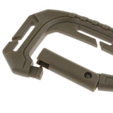 Maxbell Heavy Duty Plastic Carabiner Clip Snap Hook Spring Loaded Carabina  Gray