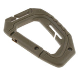 Maxbell Heavy Duty Plastic Carabiner Clip Snap Hook Spring Loaded Carabina  Gray