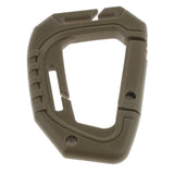 Maxbell Heavy Duty Plastic Carabiner Clip Snap Hook Spring Loaded Carabina  Gray