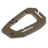Maxbell Heavy Duty Plastic Carabiner Clip Snap Hook Spring Loaded Carabina  Gray