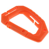 Maxbell Heavy Duty Plastic Carabiner Clip Snap Hook Spring Loaded Carabina  Orange