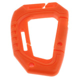Maxbell Heavy Duty Plastic Carabiner Clip Snap Hook Spring Loaded Carabina  Orange