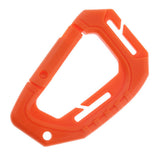 Maxbell Heavy Duty Plastic Carabiner Clip Snap Hook Spring Loaded Carabina  Orange