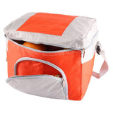 Maxbell Outdoor Thermal Insulated Picnic Lunch Cool Box Storage Bag Pouch orange