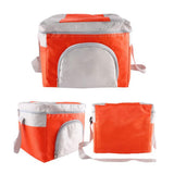 Maxbell Outdoor Thermal Insulated Picnic Lunch Cool Box Storage Bag Pouch orange