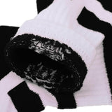 Maxbell Men Women Sports Socks Skateboard Roller Skating Breathable Socks black M