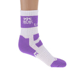 Maxbell Men Women Sports Socks Skateboard Roller Skating Breathable Socks purple M