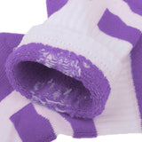 Maxbell Men Women Sports Socks Skateboard Roller Skating Breathable Socks purple M