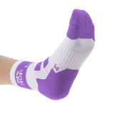 Maxbell Men Women Sports Socks Skateboard Roller Skating Breathable Socks purple M