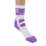 Maxbell Men Women Sports Socks Skateboard Roller Skating Breathable Socks purple M