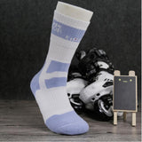 Maxbell Men Women Sports Socks Skateboard Roller Skating Breathable Socks blue L