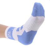 Maxbell Men Women Sports Socks Skateboard Roller Skating Breathable Socks blue L