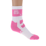 Maxbell Men Women Sports Socks Skateboard Roller Skating Breathable Socks pink M