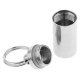 Maxbell Waterproof Titanium Pocket Pill Box Capsule Tablet Organizer Single Layer
